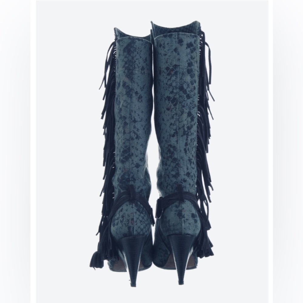 Isabel Marant Canvas Fringe Slouch Western Cowboy… - image 7